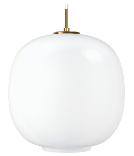 Louis Poulsen VL45 Radiohus Pendel Ø370 V3 Messing/Glossy Opal Louis Poulsen VL45 Radiohus Pendel Ø370 V3 Messing/Glossy Opal
