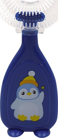 Dentadon U-Shape Tannbørste Penguin 6-12 år 360° Silikone Tannbørste til Barn BLÅ