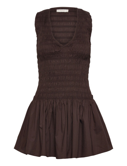 Faithfull The Brand Palomar Mini Dress Brown XL Faithfull The Brand Palomar Mini Dress Brown XL