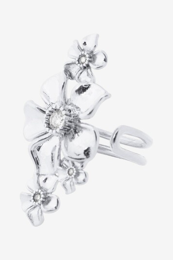 IOAKU   Ring LA Fleur Multi Ring 7 Stainless Steel   Sølv