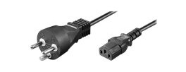 MicroConnect - Strømkabel - strøm til IEC 60320 C13 - 10 m - svart - Danmark