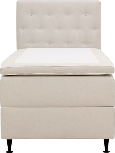 Hilton Plus Komplett sengepakke med oppbevaring 90x200 cm - Lys beige