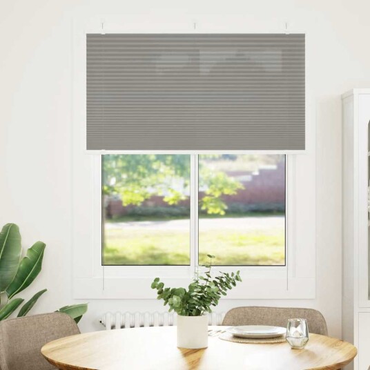 plisségardin antrasitt 105x100cm Stoff Bredde 104,4cm Polyester