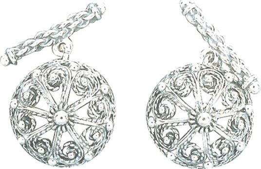 Vida By Pan Jewelry Mansjettknapper Bardu Målselv i 830 hvitt sølv