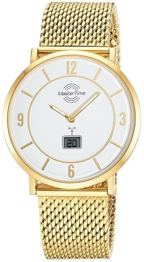 Master Time Herreklokke MTGA 10948 12M Funk Advanced Hvit/Gulltonet