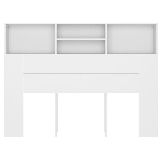 vidaXL Sengegavlskap hvit 140x19x103,5 cm
