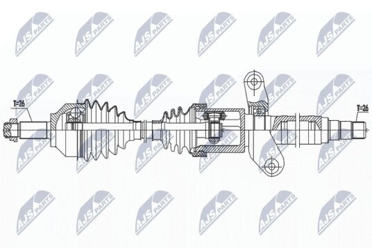 Nty Drivaksel NTY NPW BM 190