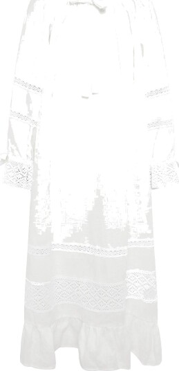 Sleeper Romantica Lounge Dress   WHITE   XS/S
