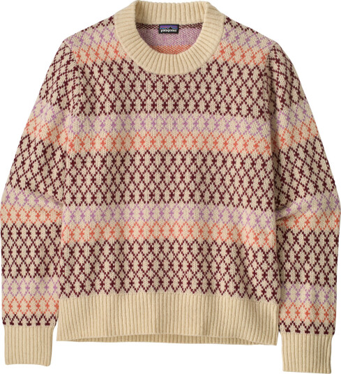 Patagonia Women's Recycled Wool Blend Crewneck Sweater Starlight: Dark Natural L