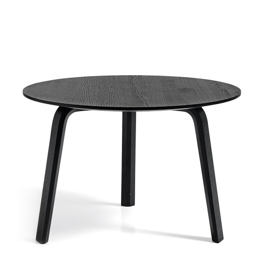 HAY Bella Coffee Table Ø60 x H39 cm Black Lacquered Oak