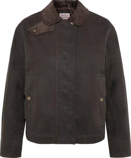 Hunter Leith Waxed Jacket CHOCOLATE BROWN L