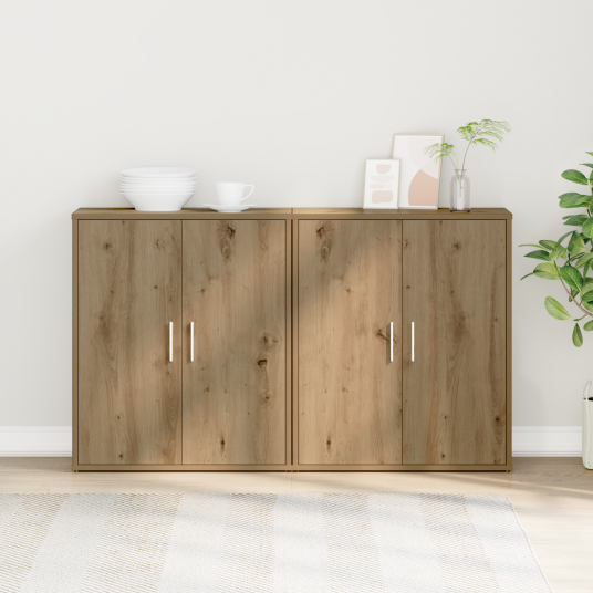 Høyskap 2 pcs artisan eik 60 x 31 x 70 cm Konstruert tre