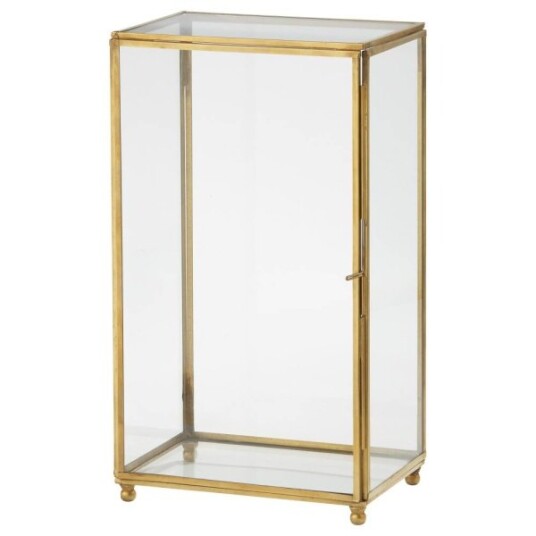 AURIA DISPLAY CABINET H32.5 CM. ANTIQUE GOLD