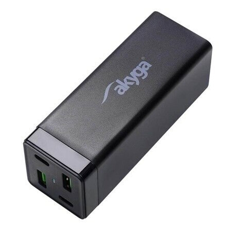 Akyga Universal AK-CH-17 power adapter - 2 x USB 2 x USB-C - 65 Watt