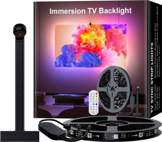 3m TV LED stripe med kamera passer til 32 50' TV 10W 30 LED/m 3m TV LED stripe med kamera passer til 32 50' TV 10W 30 LED/m
