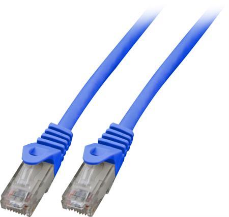 EFB ELEKTRONIK RJ45 Patch cable Cat.5e U/UTP LSZH, Blue 3 m, AWG24/7