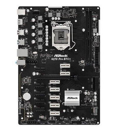 ASRock Q270 Pro BTC+ - Intel Q270 - Intel LGA1151 socket - DDR4 RAM - ATX