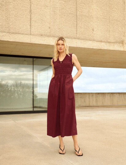 Part Two Borgnettepw Dress   Burgundy   44