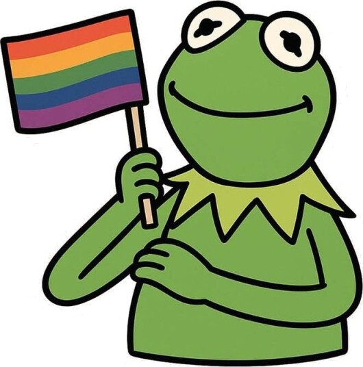 Klistremerke   Pride Frosk   4 Klistremerker