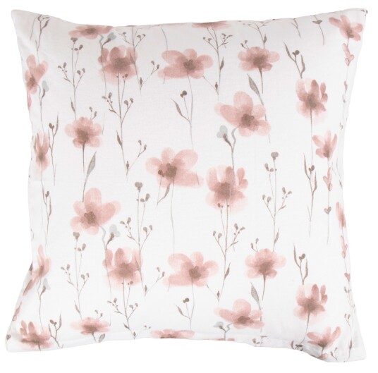 By Night Putetrekk - 60x63 cm - 100% bomullsflanell - Flower Rose - By Night By Night Putetrekk - 60x63 cm - 100% bomullsflanell - Flower Rose - By Night