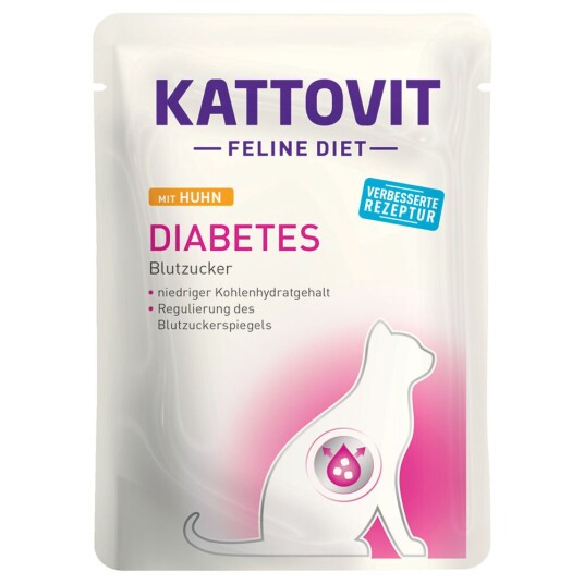Kattovit Feline Diabetes Vekt 24 X 85 G Kylling