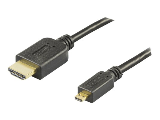 Deltaco 5m HDMI-kabel med Ethernet, 4K, svart