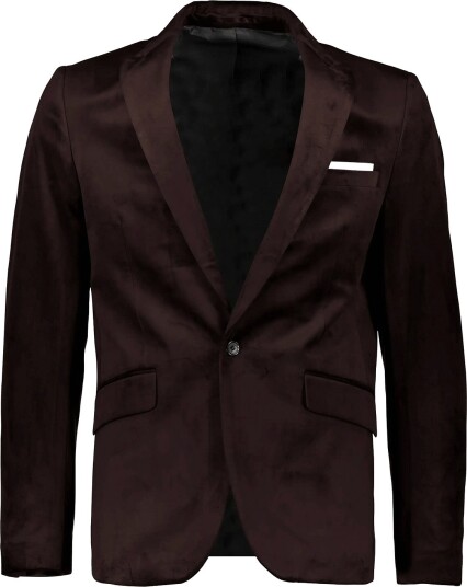 Lindbergh Velvet Blazer BROWN 50