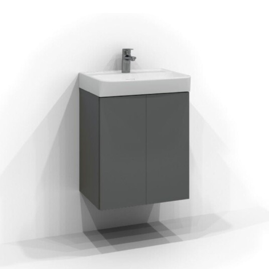 Svedbergs Bloc Servantskap D35 med 2 Dører Grå / 50cm Svedbergs Bloc Servantskap D35 med 2 Dører Grå / 50cm