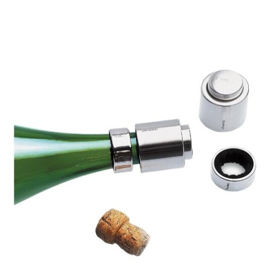 Pulltex - Champagne stopper & dryppering stål