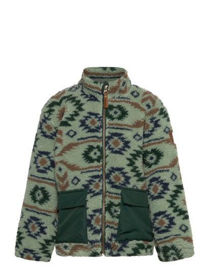 mikk-line Teddy Mix Jacket Aop Green 86