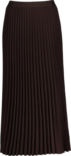 Gant Pleated Midi Skirt   DEEP BROWN   44