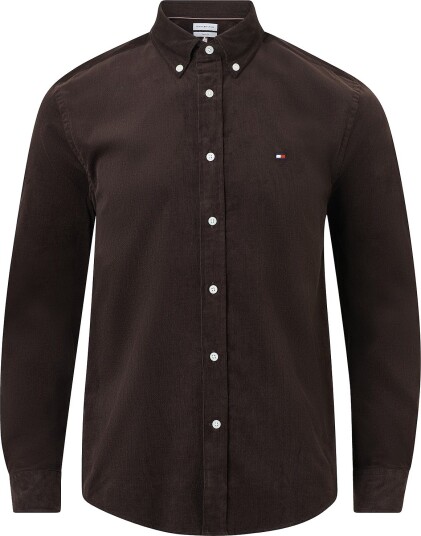Tommy Hilfiger - Manchester-skjorte Solid Corduroy RF Shirt - Brun