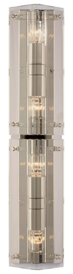 Clayton 25" vägglampa crystal/nickel Clayton 25" vägglampa crystal/nickel