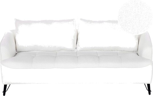3 sitssoffa Beliani Hobro Brun Svart White\|\|Black