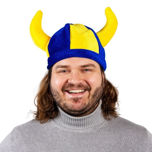 Dynäs Import Vikinghjelm Blå/Gul - One-size