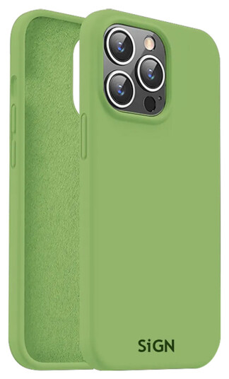 SiGN Liquid Silikondeksel for iPhone 15 Pro Max Grønn