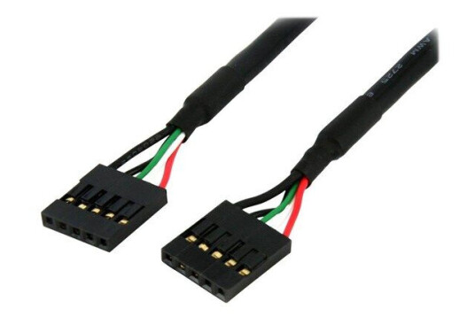 StarTech.com 12in Internal 5 pin USB IDC Motherboard Header Cable F/F (USBINT5PIN12) - USB cable - 5 pin IDC to 5 pin IDC - 30.5 cm