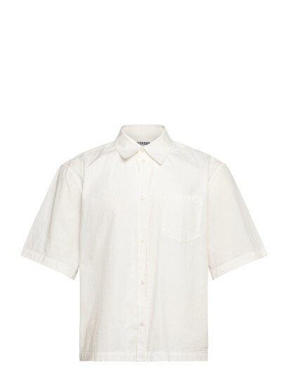 Weekday Relaxed Short Sleeve Shirt - White - XL