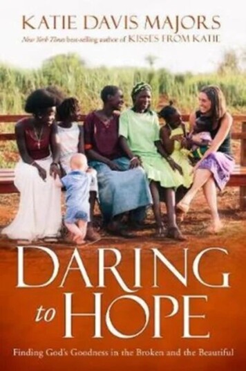 Daring To Hope Av Katie Davis Majors Daring To Hope Av Katie Davis Majors