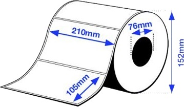 Epson Premium Polypropylen Pp Matt Permanent Akryl Adhesiv 105 X 210 Mm 1036 EtikettEr 4 RullEr X 259 Stanseskårne Etiketter