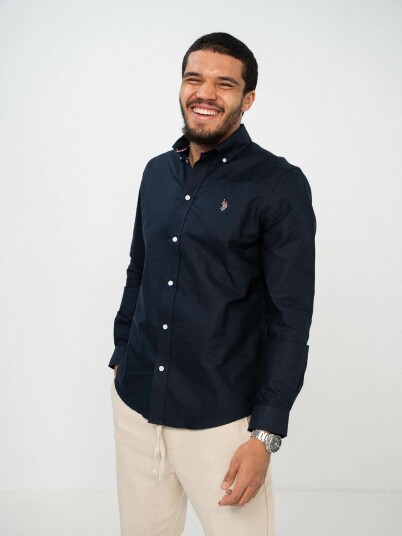 U.S. Polo Assn. Armin Oxford Regular Shirt Blå XXL