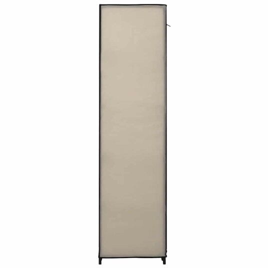 vidaXL Sammenleggbar garderobe kremfarget 110x45x175 cm stoff
