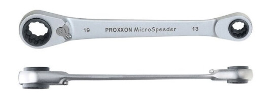 Proxxon MicroSpeeder 4-i-1 Skraldenøkkel 10/13/17/19 mm Kromvanadium Proxxon MicroSpeeder 4-i-1 Skraldenøkkel 10/13/17/19 mm Kromvanadium