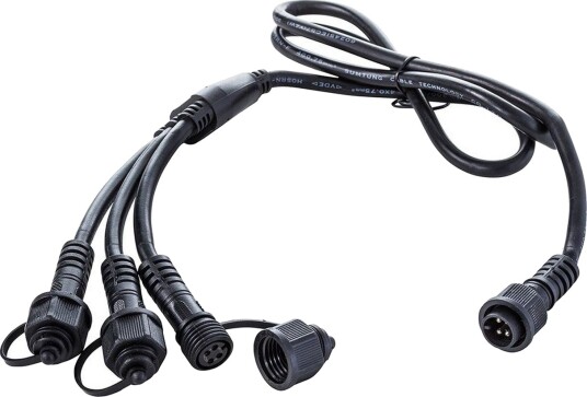 Forlengelseskabel Heissner Smart Light med Grenkontakt 4-polet for RGB Belysning - Forlengelseskabel Heissner Smart Light med Grenkontakt 4-polet for RGB Belysning -