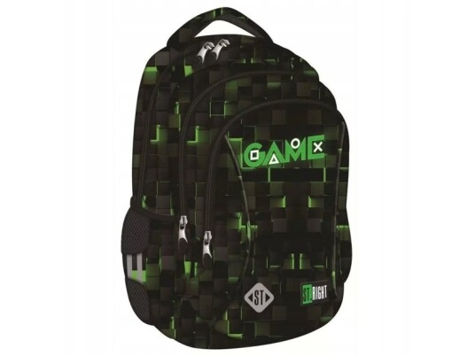Ryggsekk 29X45x13 1Zam 4 Lommer Stright Green Spill Ryggsekk 29X45x13 1Zam 4 Lommer Stright Green Spill