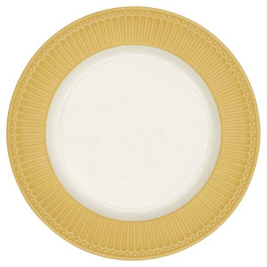 GreenGate - Alice middagstallerken 26,5 cm honey mustard