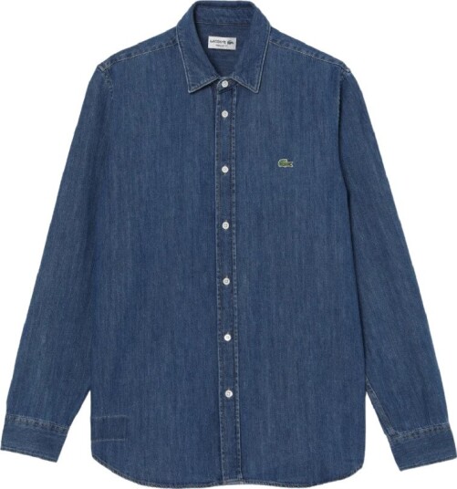 Lacoste Herre Skjorter Blå 2XL,