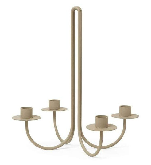 Ferm Living Sway Kandelaber i Cashmere med 4 Lys i Jern