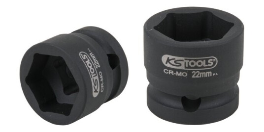 Ks Tools 515.0071, Støpselsett, 1/2", Metrisk, 15 Hoder, 22 Mm, Krom-Molybden-Stål
