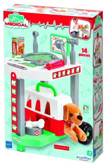 Ecoiffier Veterinary Trolley I-1919 Ecoiffier Veterinary Trolley I-1919